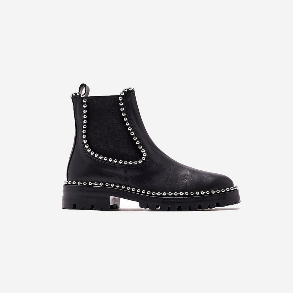 Alexander Wang Spencer Ball Studd Leather Chelsea Boots